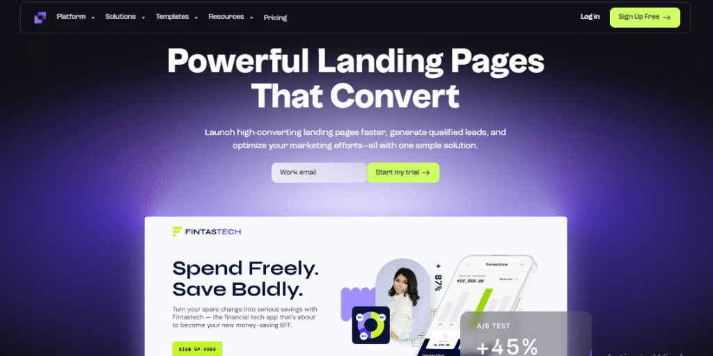 landing page maker