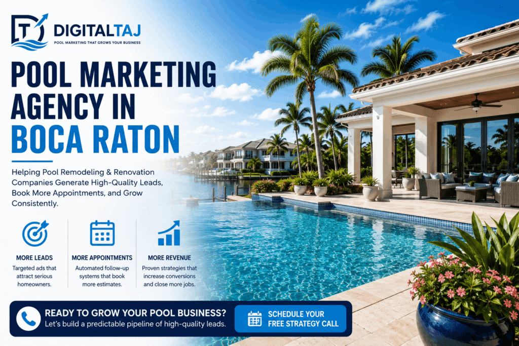 Pool marketing agency in Boca Raton